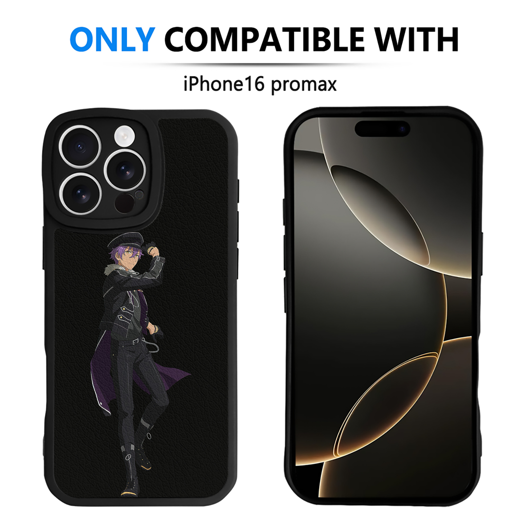 （画像用） あんさんぶるスターズ! Ensemble Stars 【iPhone 16シリーズ対応】シリコンスマホケース（レザー調） 材質：シリコン